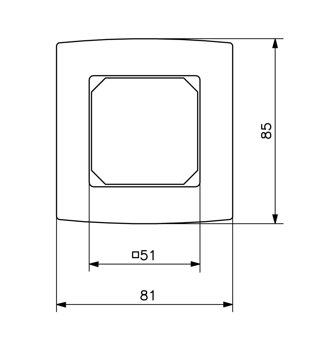 Alre-it Abdeckung 50x50mm JZ-090.900