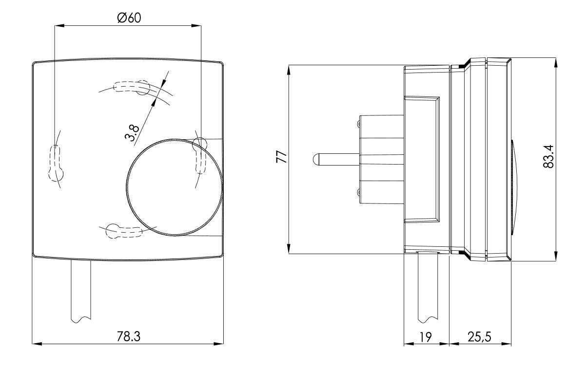 Alre-it Raumtemperaturregler m.Kab RTBSB-001.411