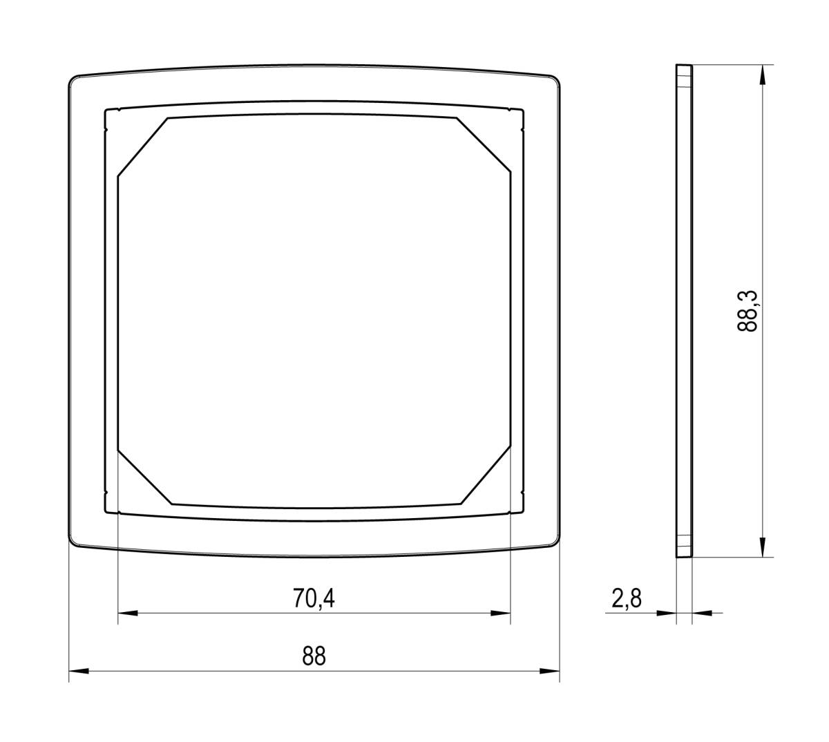 Alre-it Adapterrahmen JZ-21