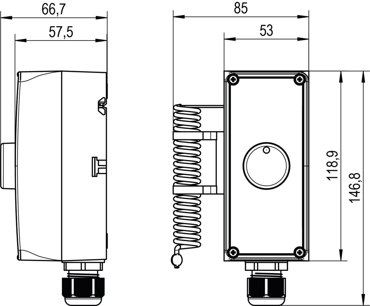 Alre-it Anlagenraumthermostat RTKSA-100.110