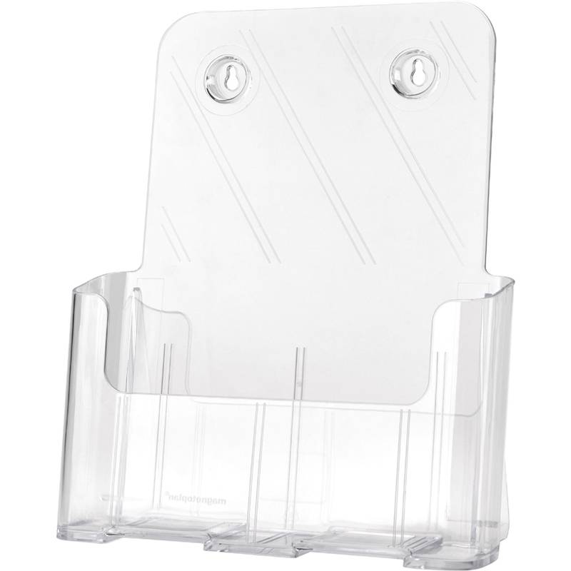 deflecto Prospekthalter, schräg, DIN A4 hoch, glasklar