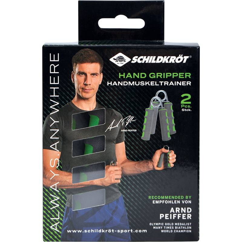 SCHILDKRÖT Handmuskeltrainer-Set, anthrazit/grün