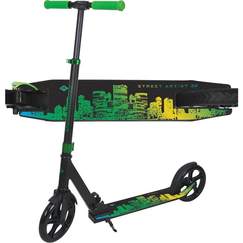 SCHILDKRÖT Tretroller City Scooter Street Artist 2.0, grün