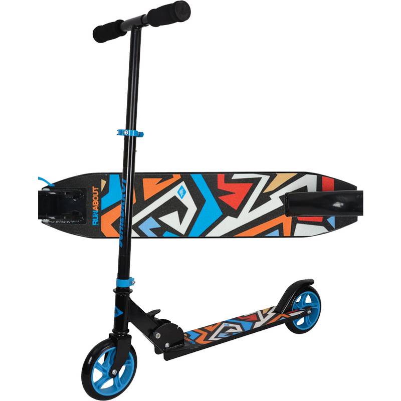 SCHILDKRÖT Junior-Tretroller City Scooter Runabout, blau