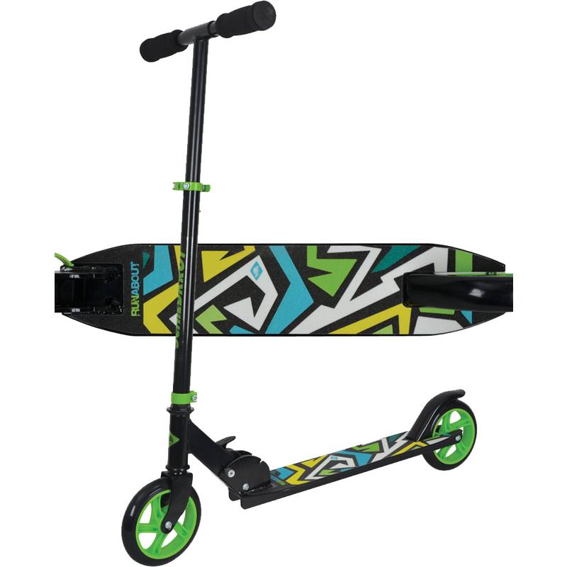 SCHILDKRÖT Junior-Tretroller City Scooter Runabout, grün