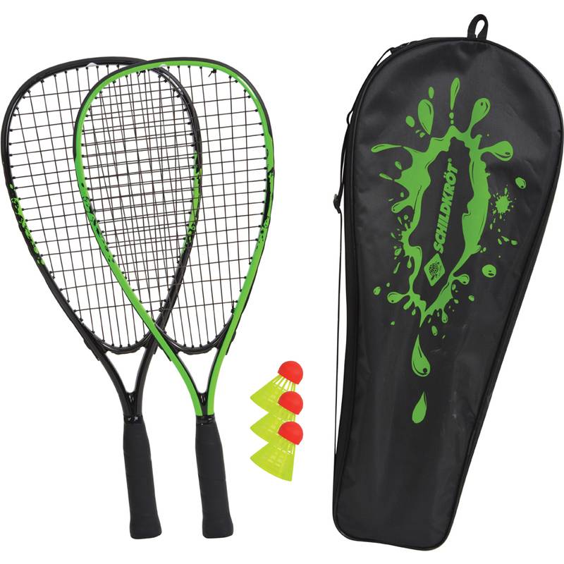 SCHILDKRÖT Speed Badminton Set, schwarz / grün