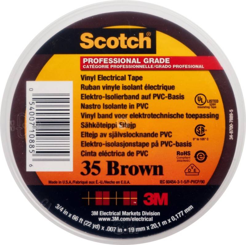 20 Stk. 3M Deutschland PVC Elektro-Isolierband Scotch 35-19X20BRNEW