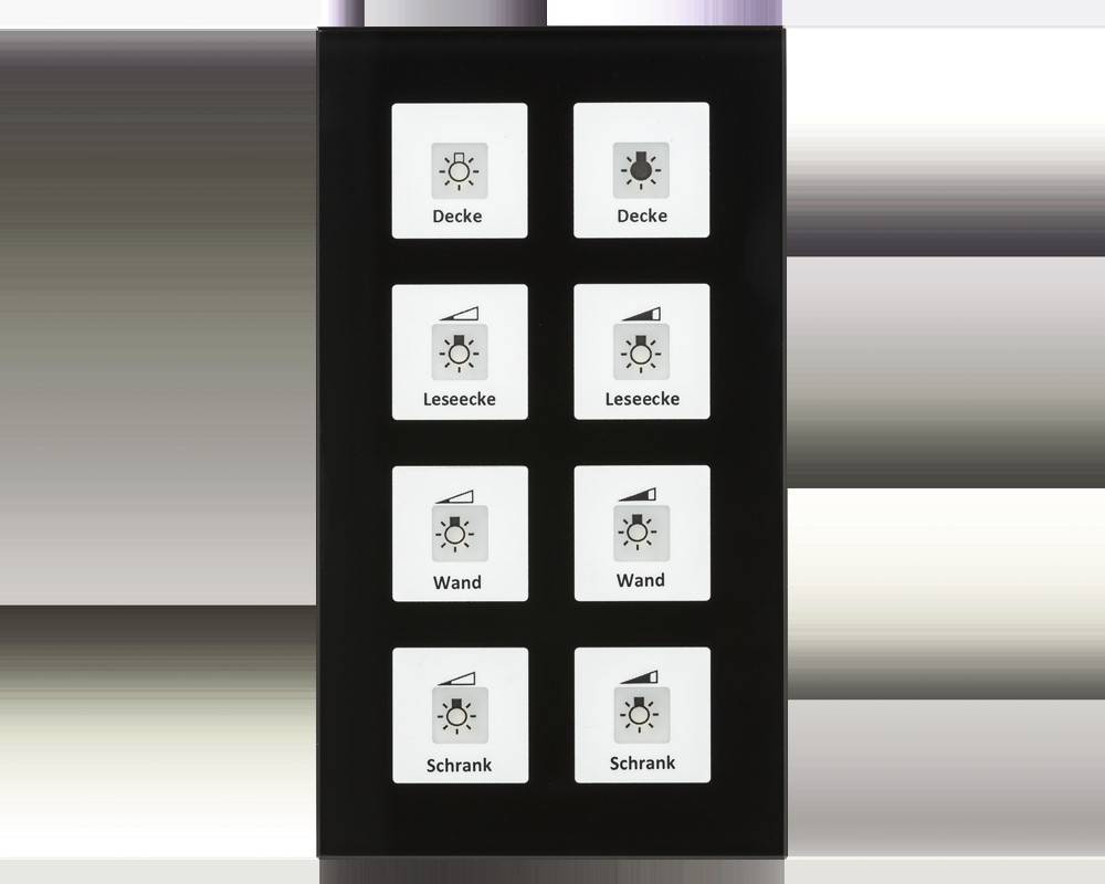 MDT technologies KNX RF+Funk Glastaster RF-GTT8S.01