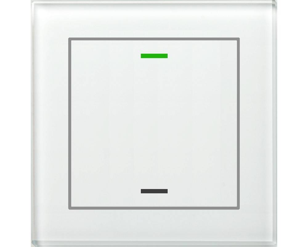 MDT technologies KNX Glastaster II Light 1- GTL-1T0W.02S