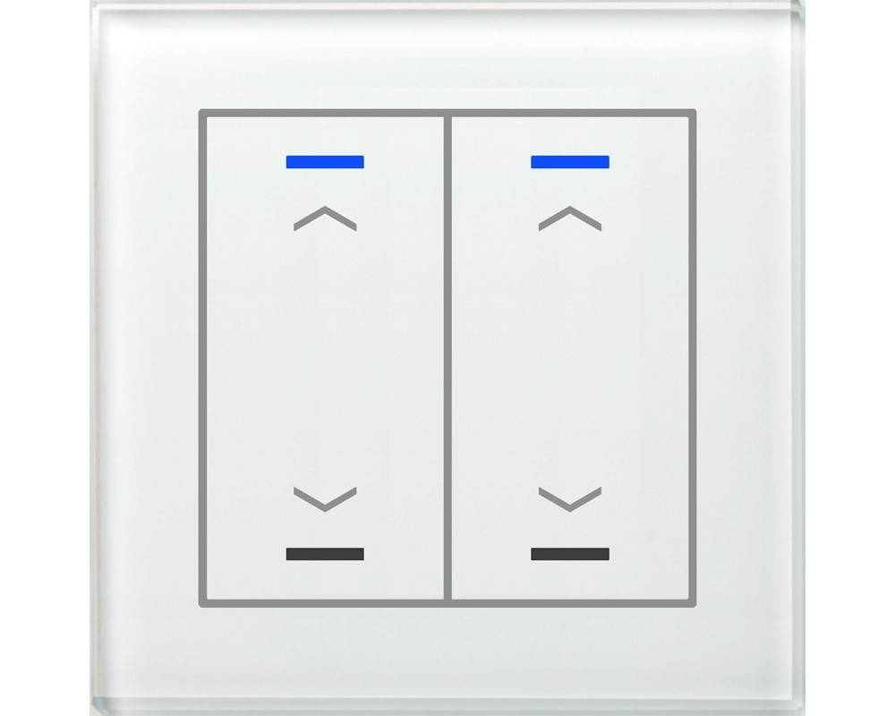 MDT technologies KNX Glastaster II Light 2- GTL-20AW.02S
