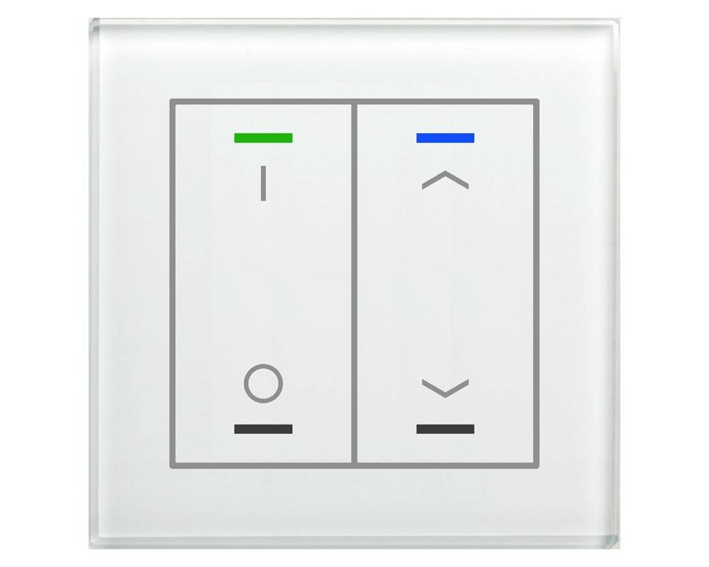 MDT technologies KNX Glastaster II Light 2- GTL-2TDW.02S