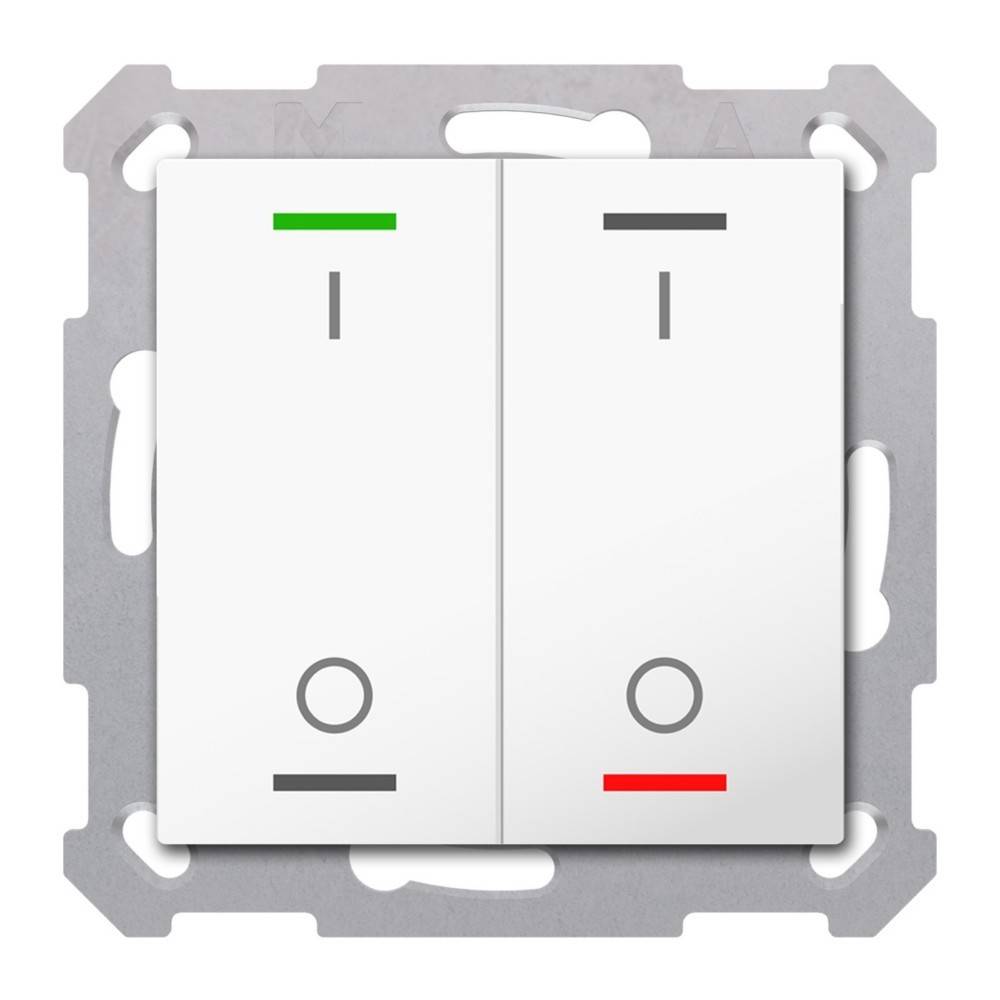 MDT technologies Taster Light 55 2-fach BE-TAL5502.B1