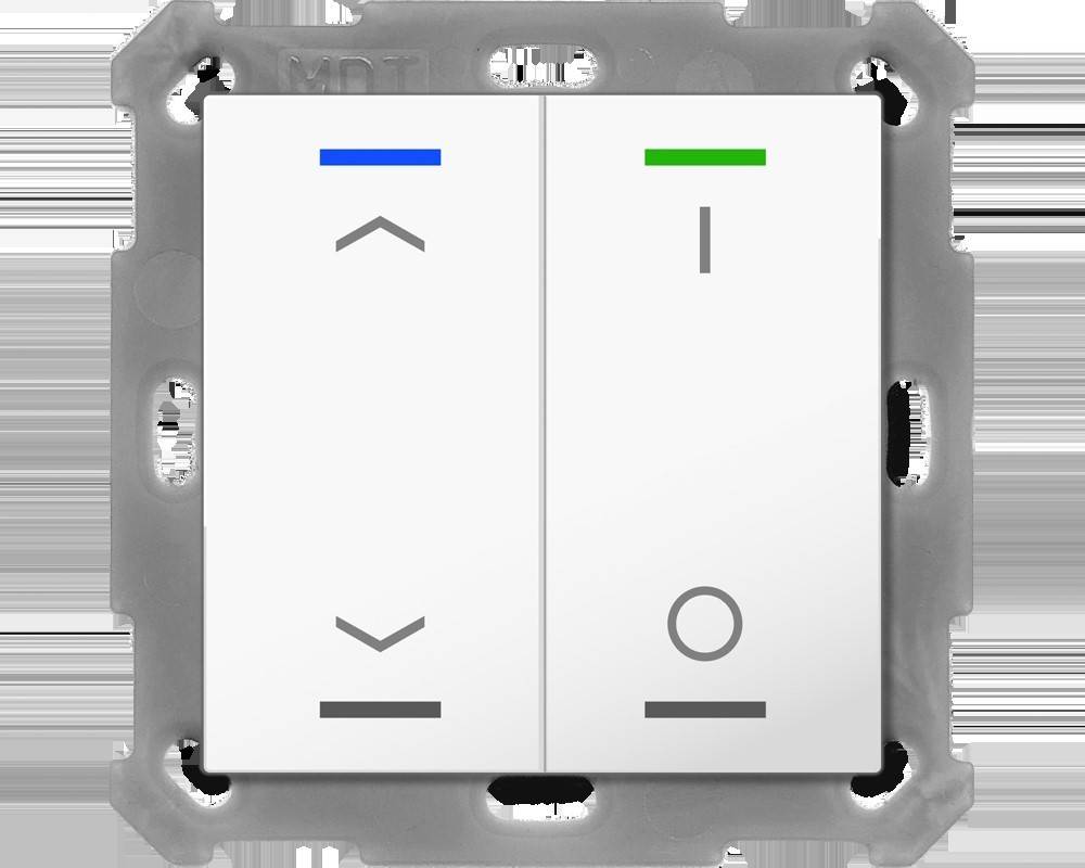 MDT technologies Taster Light 55 2-fach BE-TAL5502.C1
