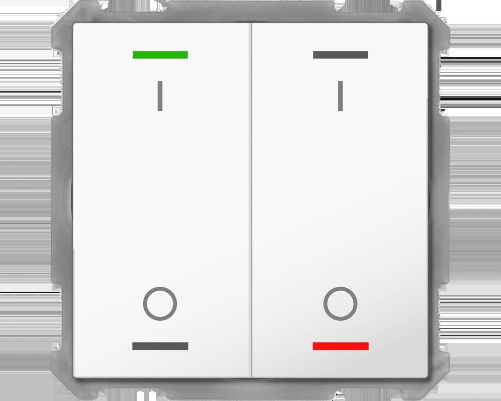 MDT technologies Taster Light 63 2-fach BE-TAL63T2.B1