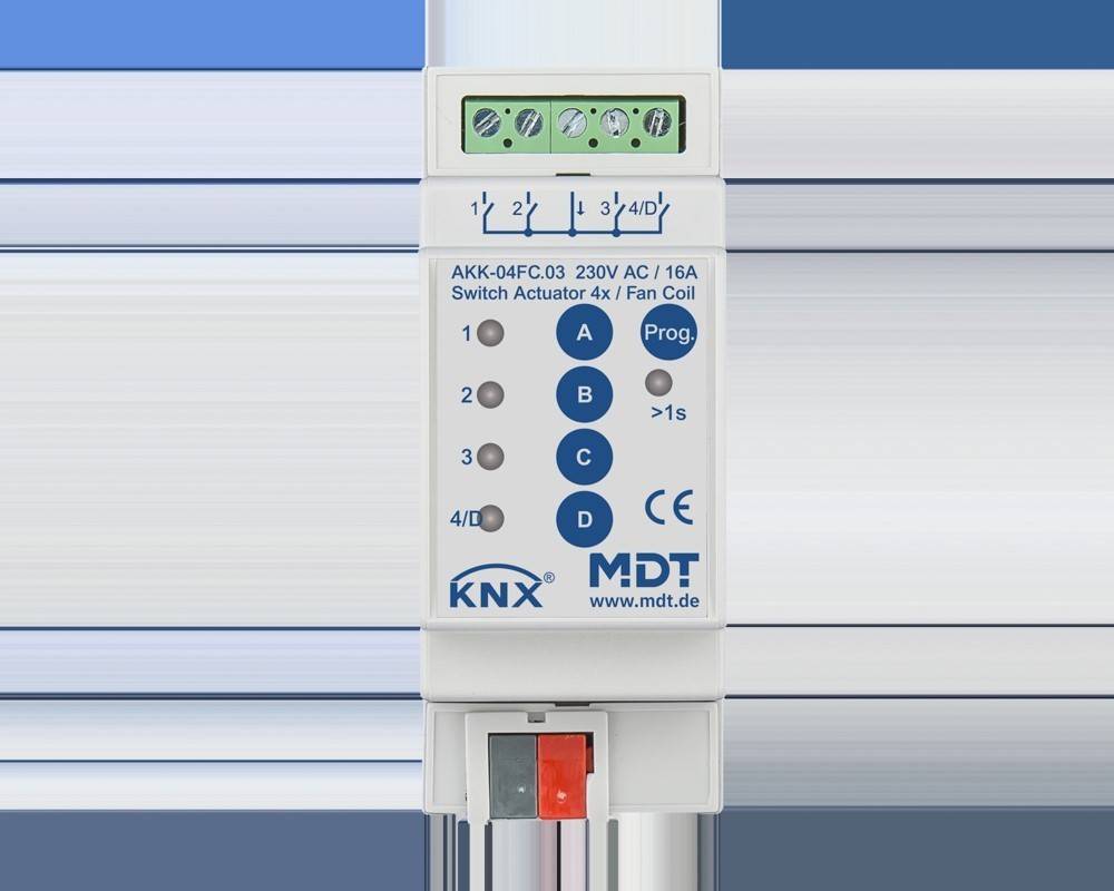 MDT technologies Schaltaktor 4-fach 2TE AKK-04FC.03
