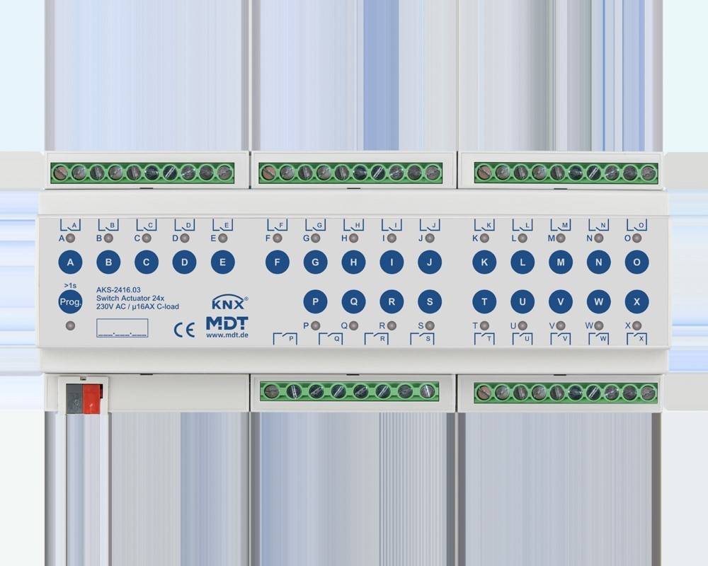 MDT technologies Schaltaktor 24-fach 12TE AKS-2416.03