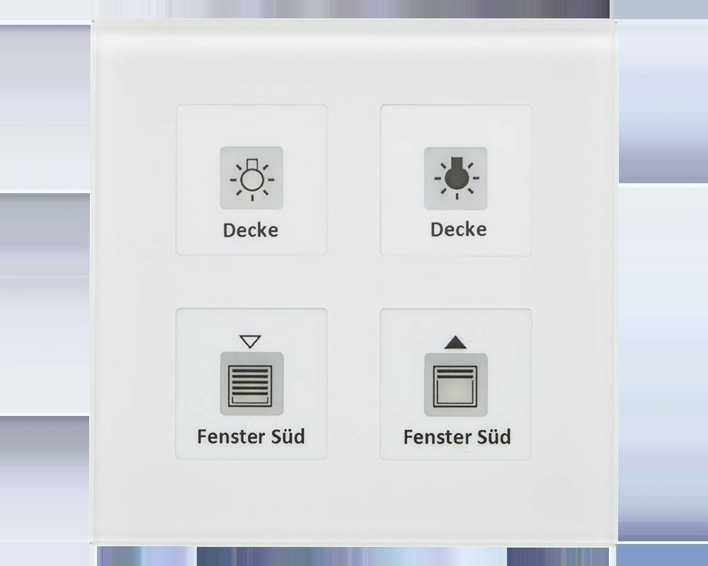 MDT technologies KNX RF+Funk Glastaster RF-GTT4W.01