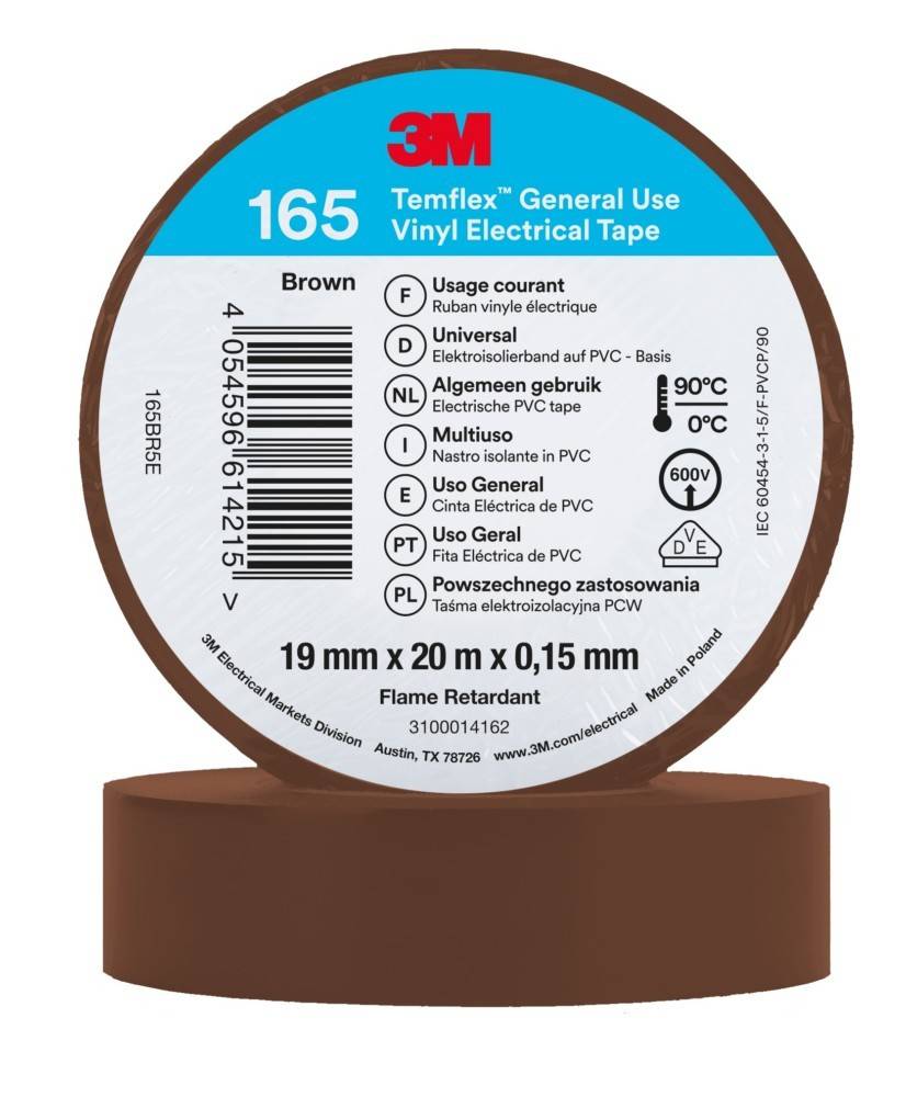 3M Deutschland PVC Elektro-Isolierband Temflex165 br19X20