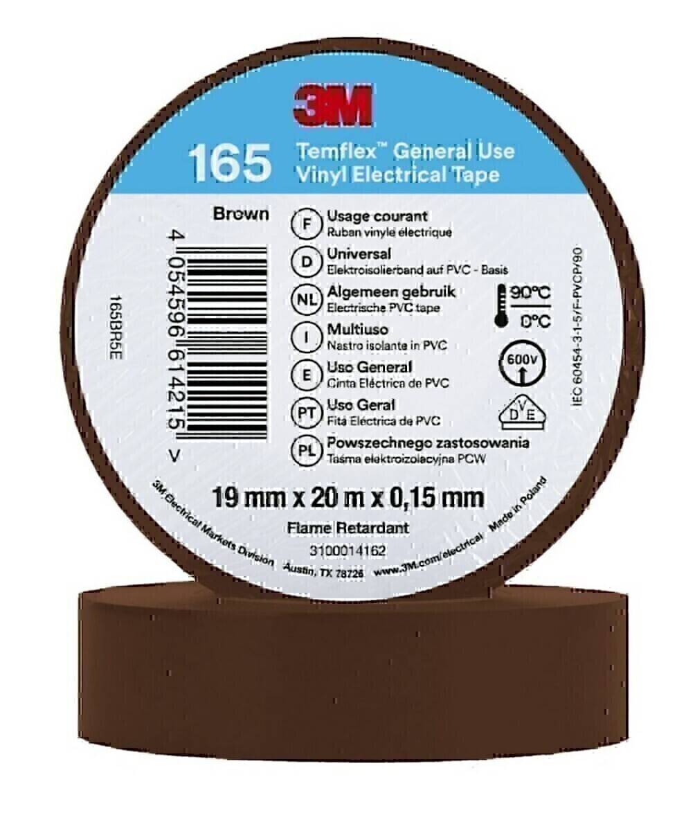 3M Deutschland PVC Elektro-Isolierband Temflex165 br19X20