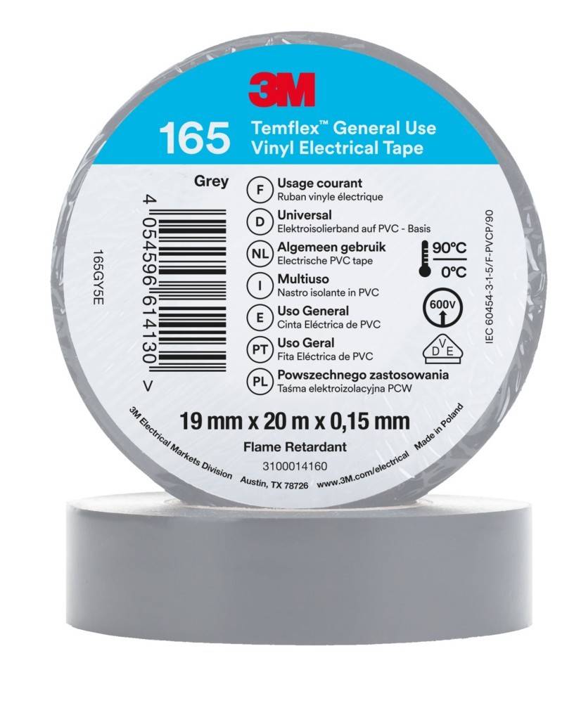3M Deutschland PVC Elektro-Isolierband Temflex165 gr 19X20