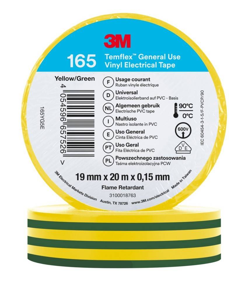 3M Deutschland PVC Elektro-Isolierband Temflex165 gngb19X20