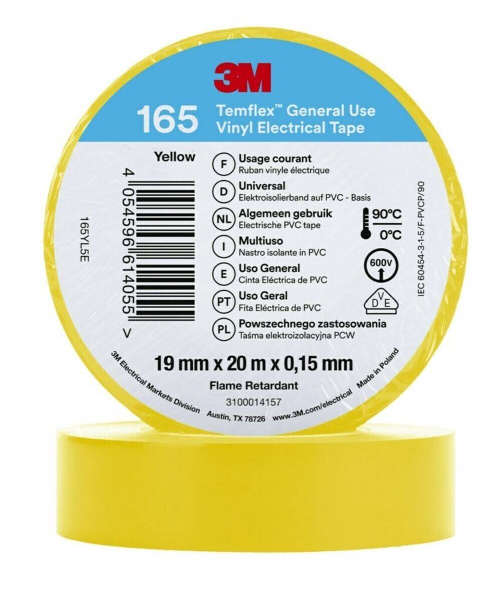3M Deutschland PVC Elektro-Isolierband Temflex165 gb19X20