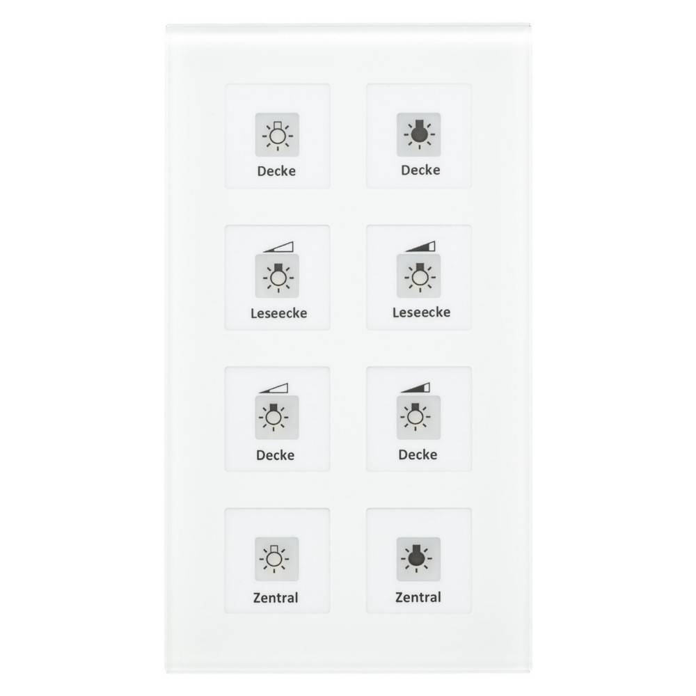 MDT technologies KNX RF+Funk Glastaster RF-GTT8W.01