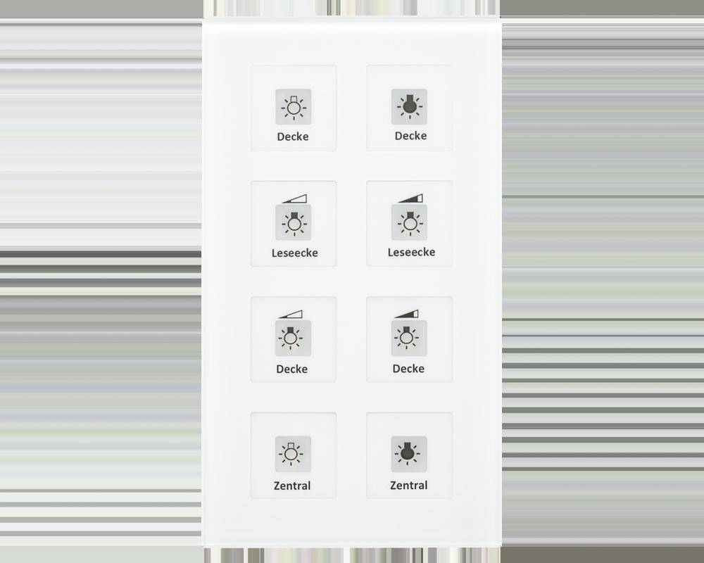 MDT technologies KNX RF+Funk Glastaster RF-GTT8W.01
