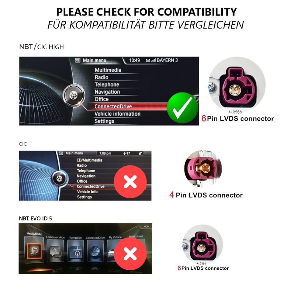 Für BMW X3 X4 F25 F26 NBT 10" Touchscreen Android GPS Navigation USB Carplay