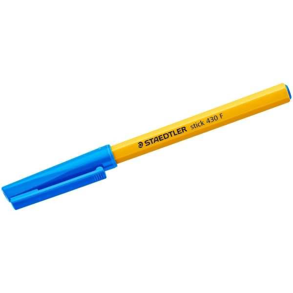 Kugelschreiber stick Kappenmodell F blau