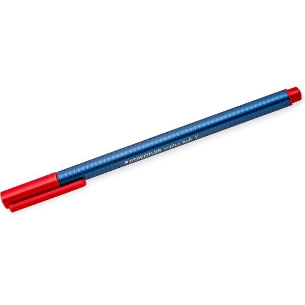 Kugelschreiber triplus ball Kappenmodell F rot