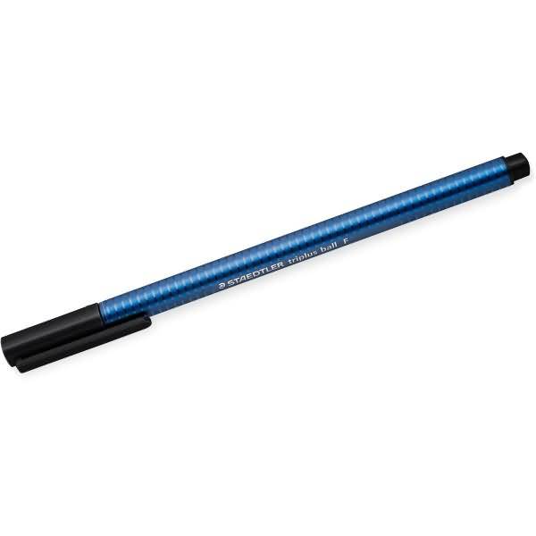 Kugelschreiber triplus ball Kappenmodell F schwarz