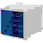 Schubladenbox styroswingbox 5 Schübe grau/blau