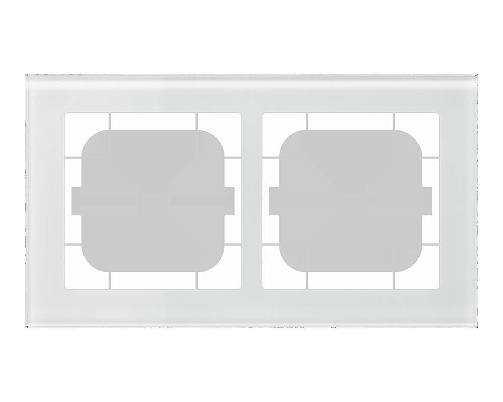 MDT technologies Glasrahmen 2-fach ws BE-GTR263W.01