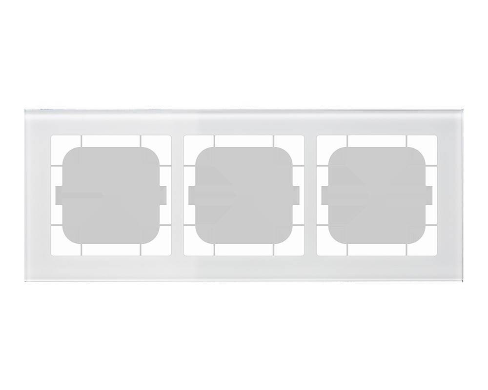 MDT technologies Glasrahmen 3-fach ws BE-GTR363W.01