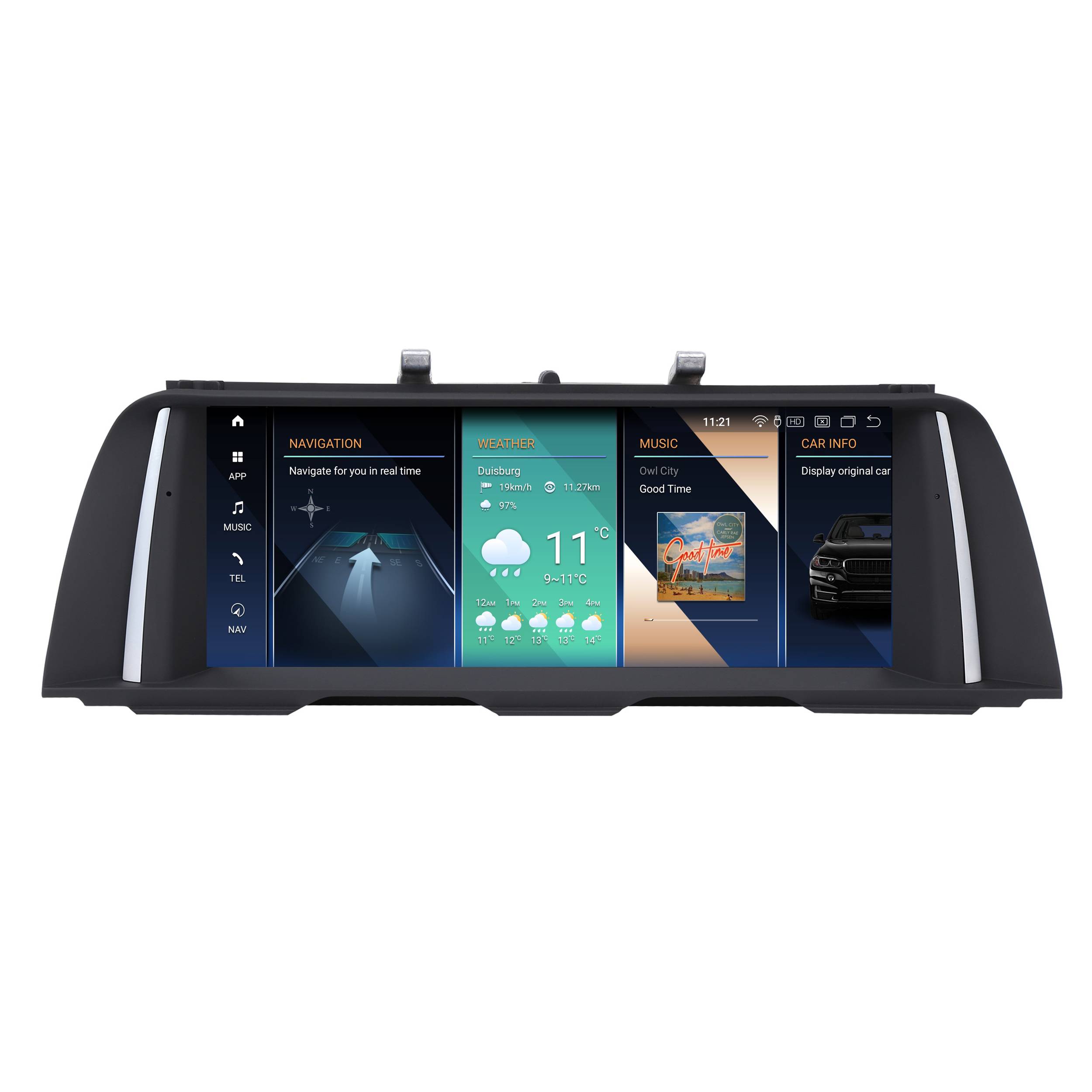 Für BMW 5er F10 F11 NBT System 10.2" Touchscreen Android GPS Navigation Carplay