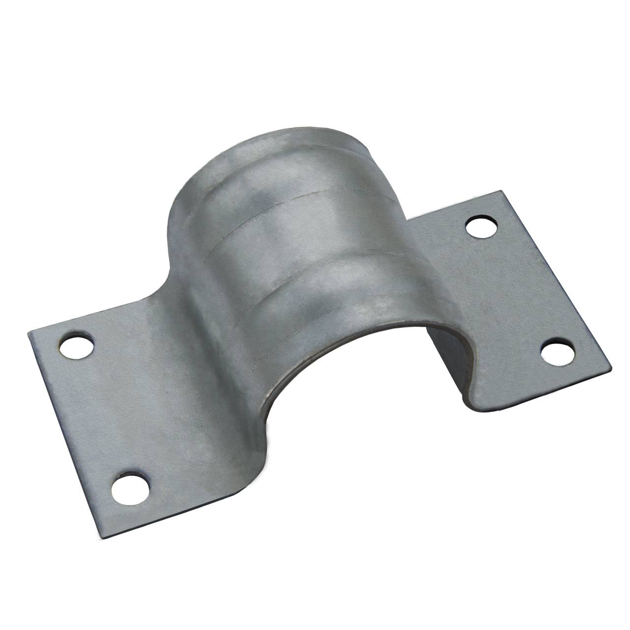 SkyRevolt 2m Antennenmast SR-48 Stahl Ø 48 mm Satmast verzinkt + Mastfuss + Mastschelle Stahl