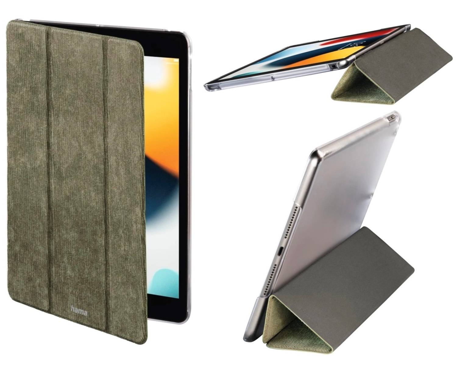 Tablet-Case Cali Clear Oliv für Apple iPad 7/8/9 10,2"