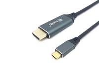 equip - Adapterkabel - 24 pin USB-C männlich zu HDMI männlich - 1 m - Schwarz - unterstützt 4K 60 Hz (3840 x 2160)