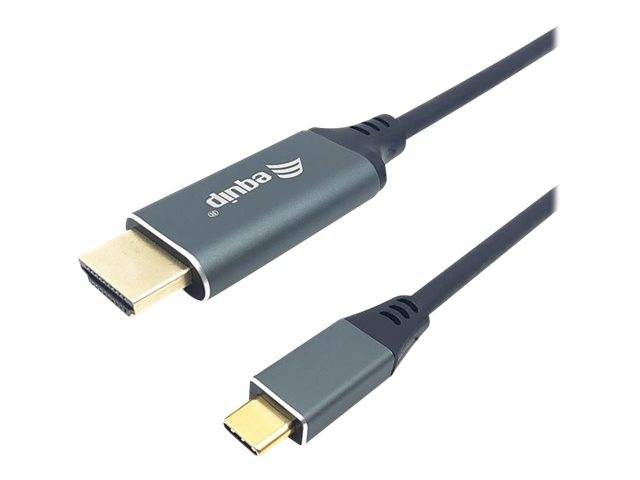 equip - Adapterkabel - 24 pin USB-C männlich zu HDMI männlich - 3 m - Schwarz - unterstützt 4K 60 Hz (3840 x 2160)