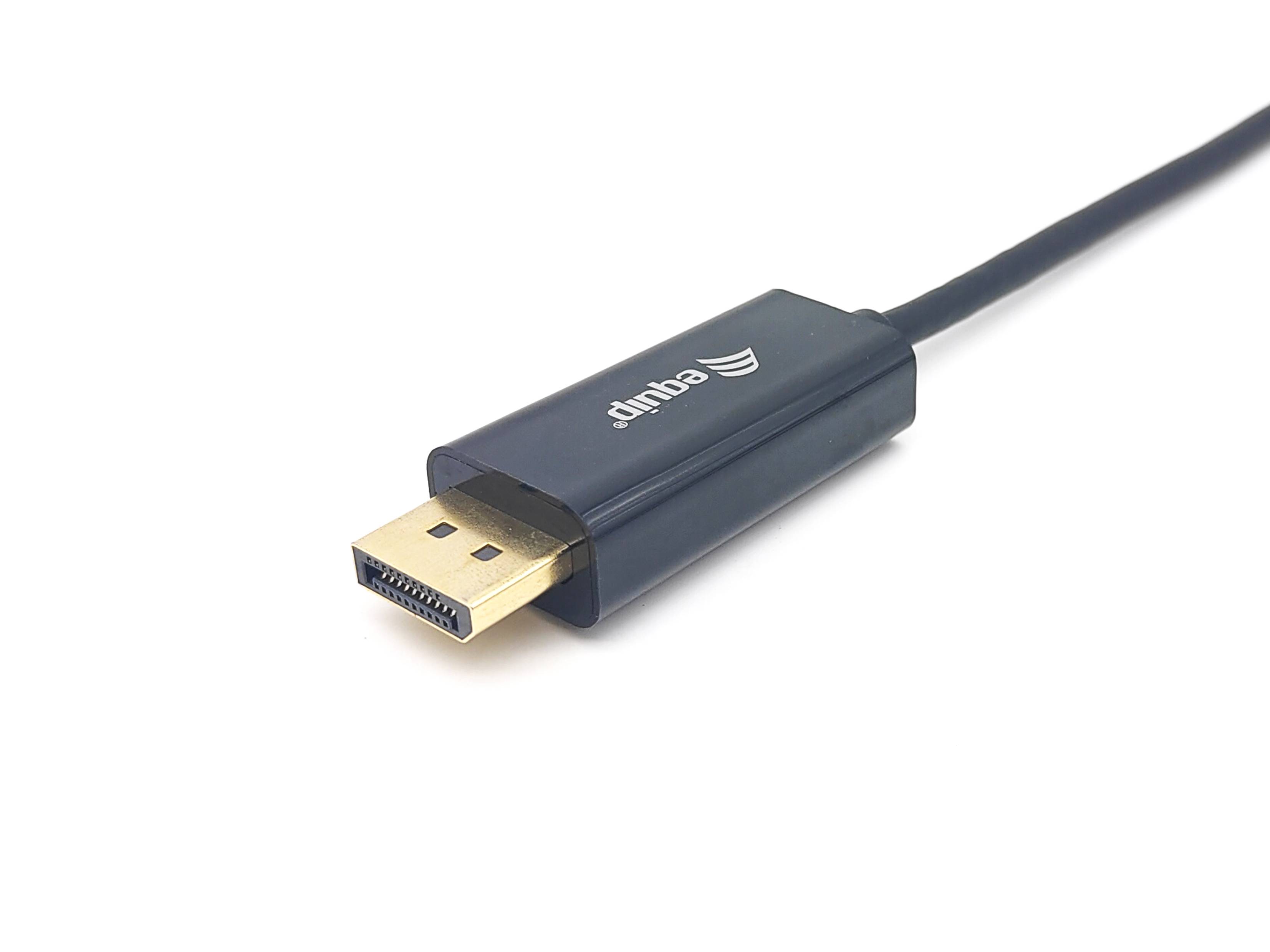 Equip Adapterkabel - 24 pin USB-C (M) zu DisplayPort (M)