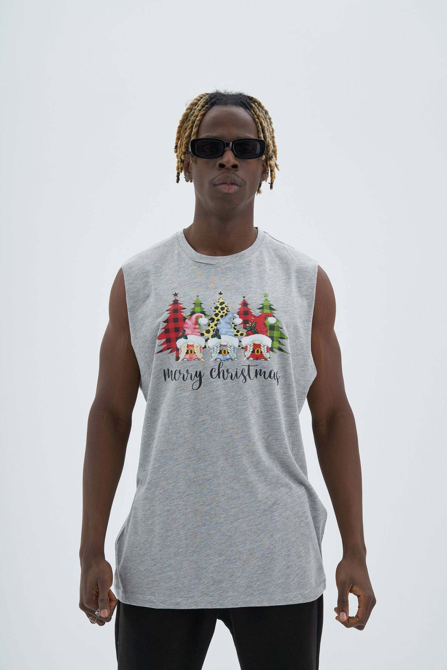 Ossy Homer Muskelshirt 100% Baumwolle Cotton Unisex Shirt Tanktop Tank Tops Grau XL