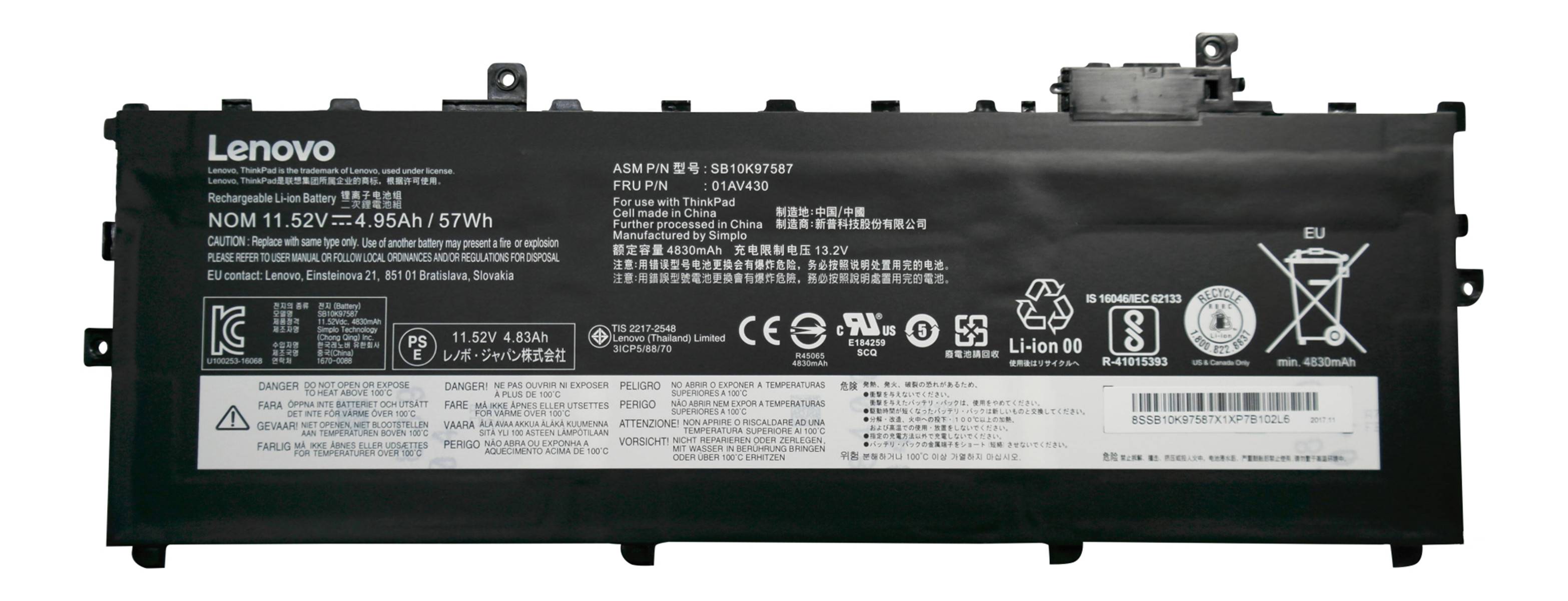 Original Akku für Lenovo 01AV430