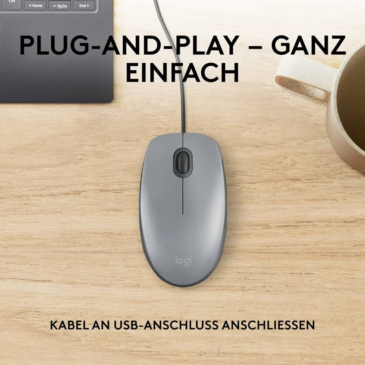 M110 Silent Maus für Rechts- und Linkshänder - für ein ruhiges und komfortables Arbeitsumfeld