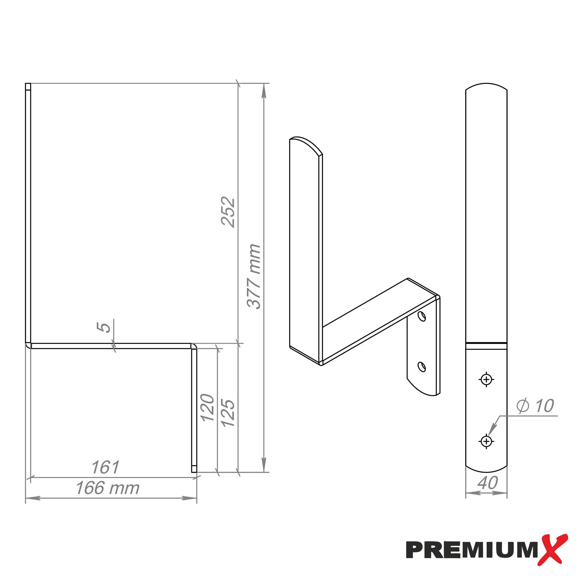 PremiumX Wandhalter Bierbank-Garnitur Aufhängung Halter-Set Bankhalter für zwei Bänke