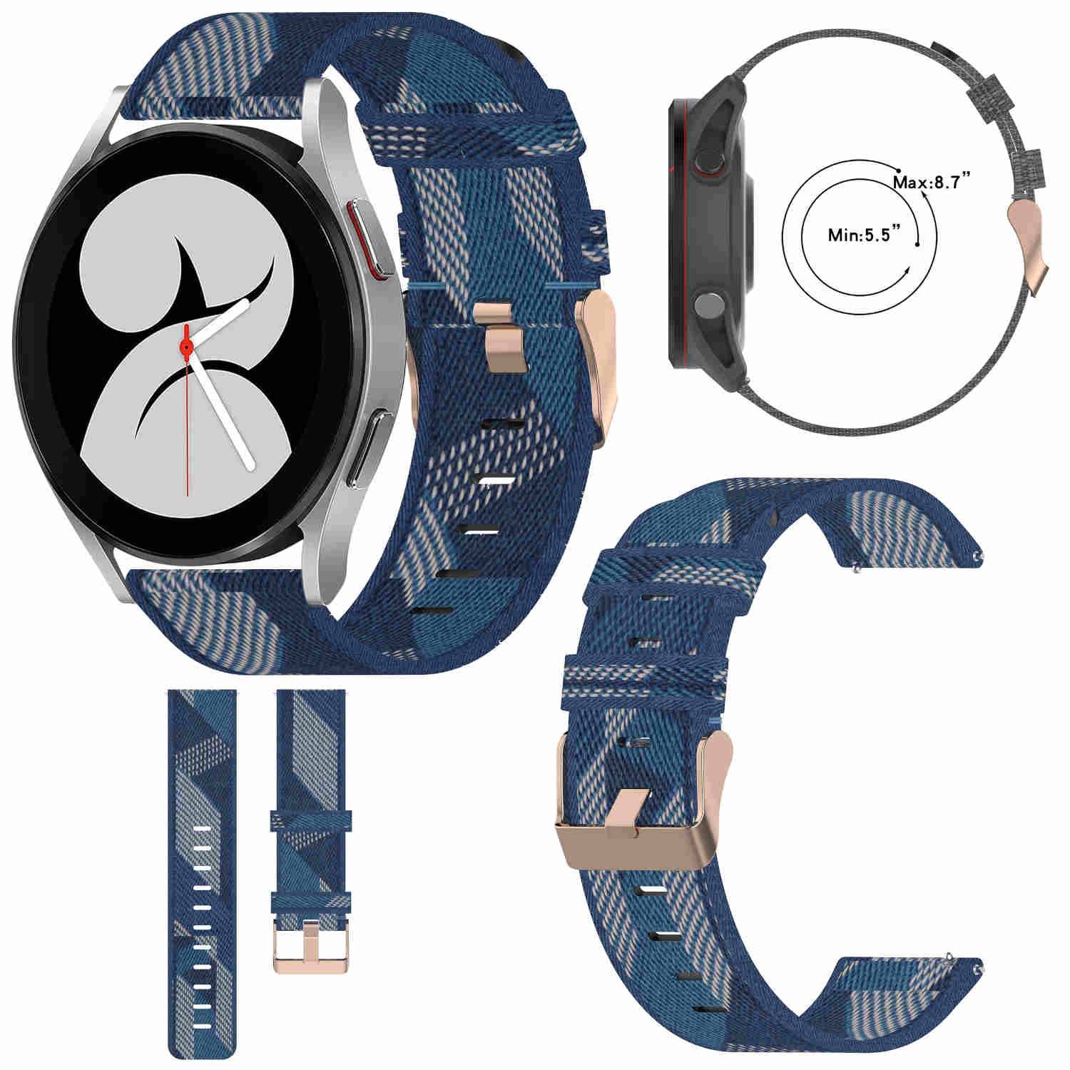 Für Samsung Galaxy Watch FE 6 5 4 Normal Pro Classic Nylon Arm Band