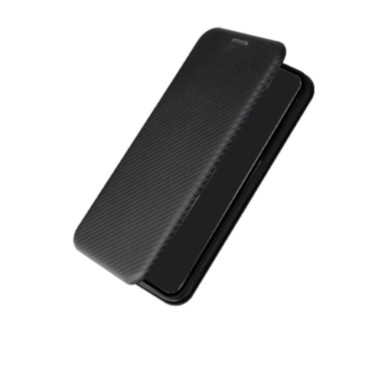 Für Nothing Phone 1 Carbon Kunststoff Handy Tasche Hülle Etuis Schwarz