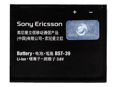 Sony Ericsson BST-39 - Mobiltelefonakku - Li-Ion - für Sony Ericsson T707, W380a, W380c, W380i, W508, W910i, Z555a, Z555