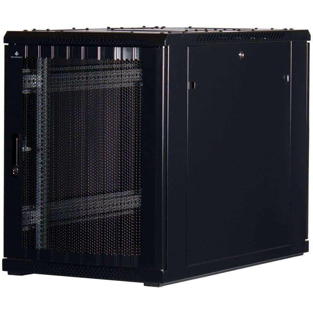 Rockstable 15HE 19 Zoll Serverschrank Netzwerkschrank (BxTxH) 600x1000x770mm mit Gitternetztüren - T