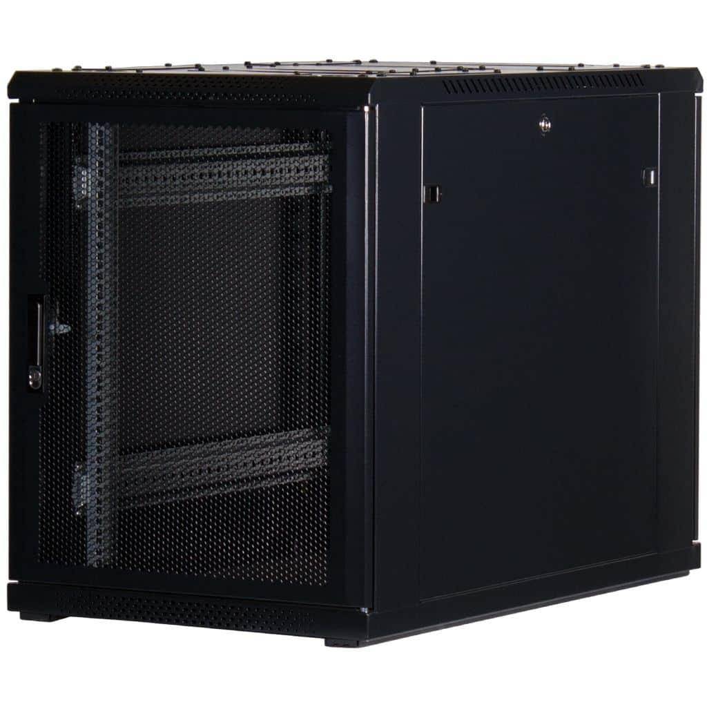 Rockstable 15HE 19 Zoll Serverschrank Netzwerkschrank (BxTxH) 600x1000x770mm mit Gitternetztüren - T